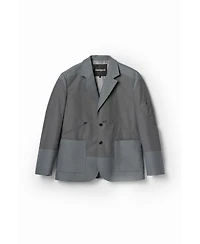 Desigual Men's Hybrid pockets blazer