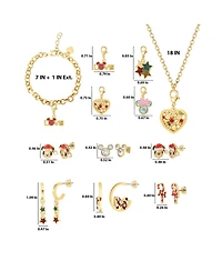 Disney Mickey and Minnie Mouse Love & Friendship Advent Charm Jewelry Set