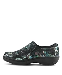 Spring Step Professional Winfrey-Flutter Printed Slip-On Shoe with Removable Insole and Skid-Resistant Sole