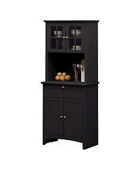 Slickblue Wooden Kitchen Storage Cabinet with Adjustable Shelves for Dining Room and Pantry