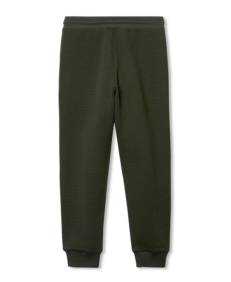Lands' End Boys Iron Knee Texture Knit Jogger