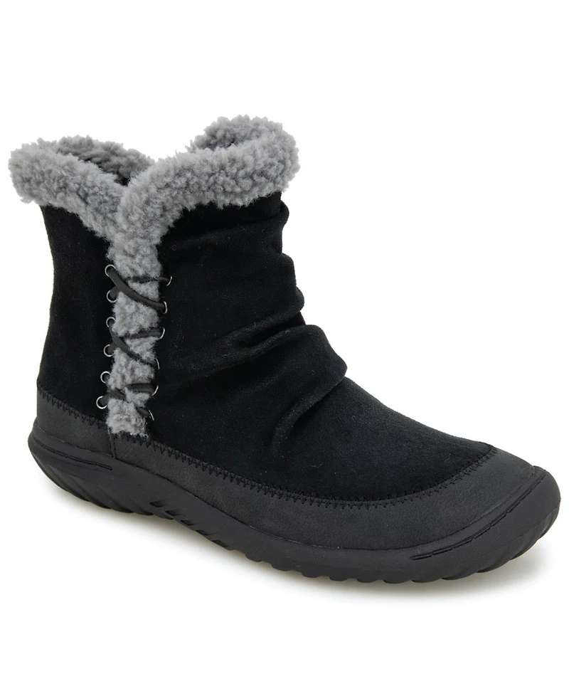 Jbu Women's Briar Cozy Casual Platform Booties
