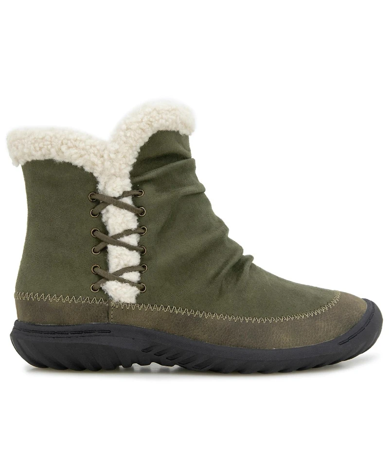 Jbu Women's Briar Cozy Casual Platform Booties