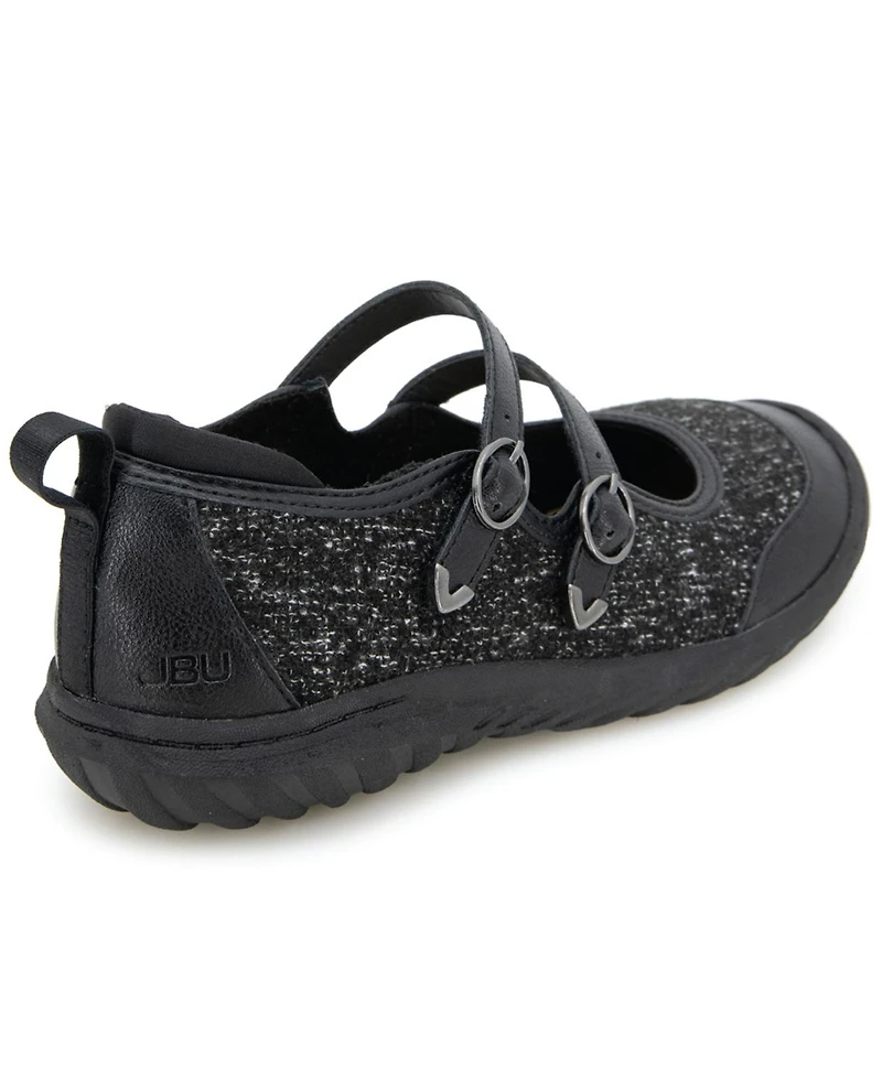 Jbu Women's Nina Slip On Mary-Jane Flats