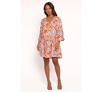 Petal and Pup Zanna Mini Dress - Multi Tile