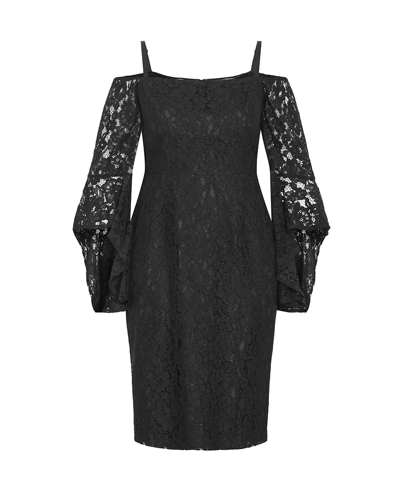 City Chic Women's Mystic Lace Dress