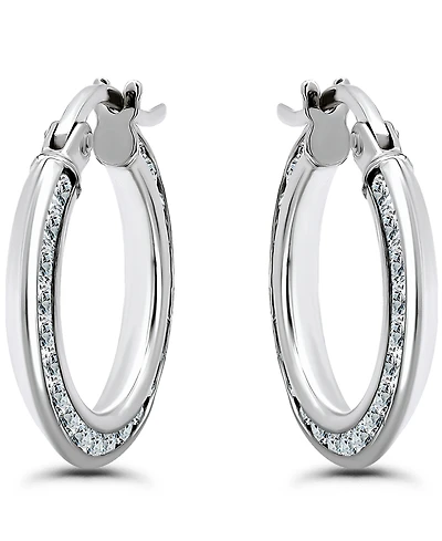 Giani Bernini Cubic Zirconia Hoop Earrings (2 ct. t.w.) 18K Gold Over Sterling Silver, Macy's Exclusive