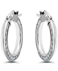Giani Bernini Cubic Zirconia Hoop Earrings (2 ct. t.w.) 18K Gold Over Sterling Silver, Macy's Exclusive