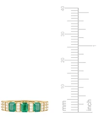 Macy's Gemstone and Diamond Ring (1/6 ct. t.w.) 14K Gold White