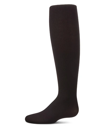 MeMoi Girls' Elegant Ribbed Nylon Tights