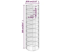 Gabion Raised Bed Silver Galvanized steel Various sizes