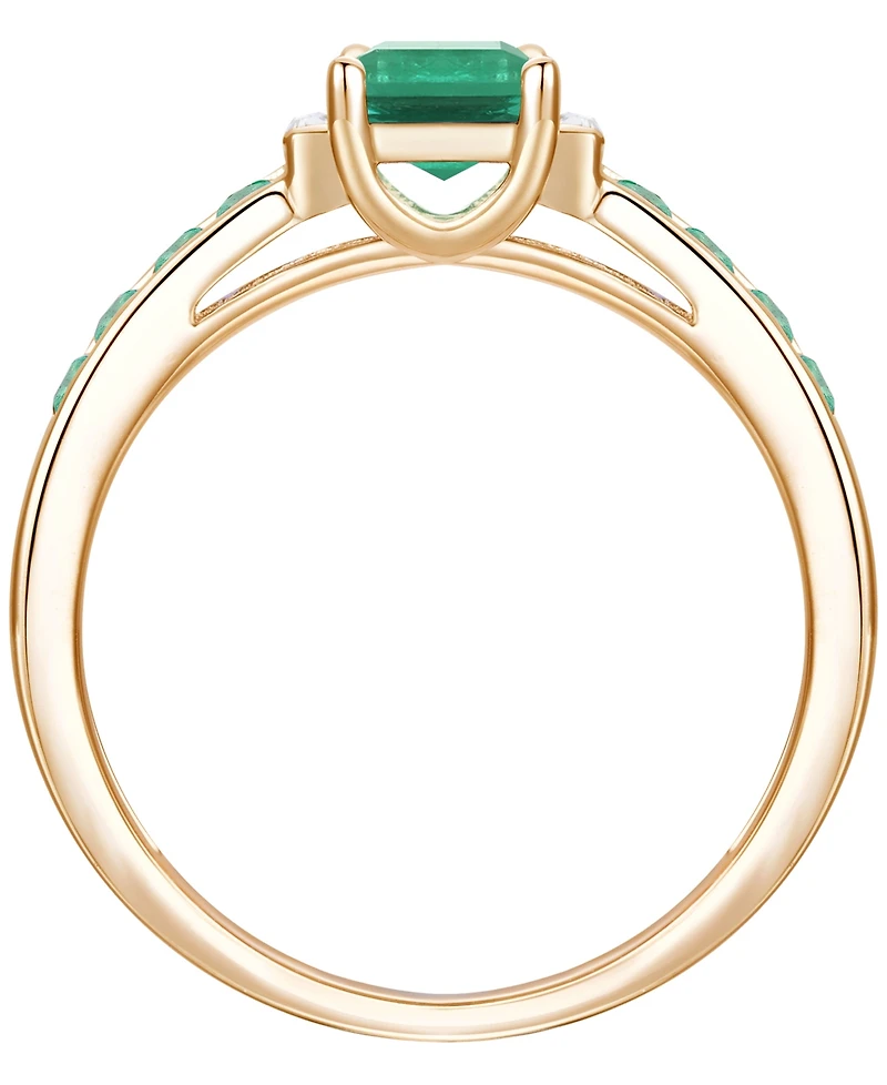 Macy's Gemstone and Diamond Ring (1/20 ct. t.w.) 14K Gold White