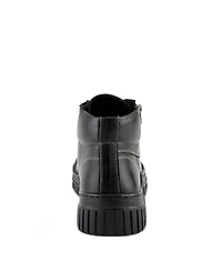 Spring Step Loeva Leather High-Top Sneaker Boot with Removable Insole and Zipper Access