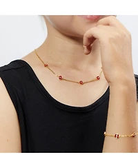 Anna Zuckerman Petit Bubble Bracelet in Red