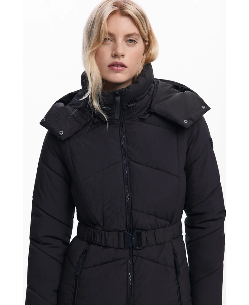 Desigual Women's Belted padded jacket