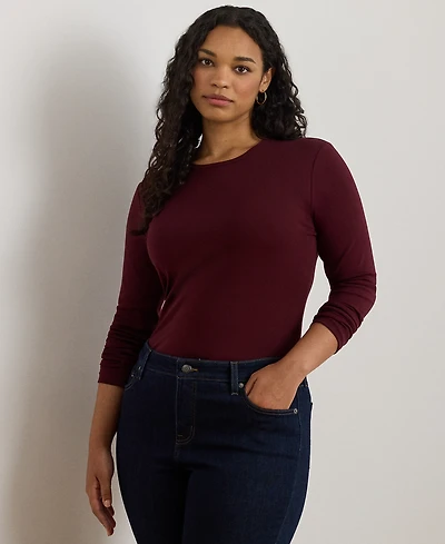 Lauren Ralph Stretch Long Sleeve T-Shirt