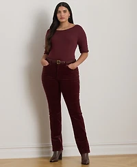 Lauren Ralph Lauren Plus Size Boat Neck T-Shirt
