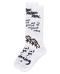Memoi Girls' Graffiti Knee High Socks