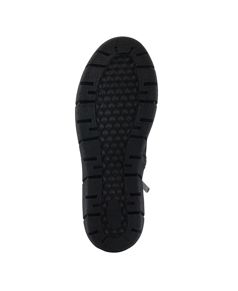 Azura Spring Step Katana Burnished Nubuck Leather Bootie with Removable Insole and Rugged Sole