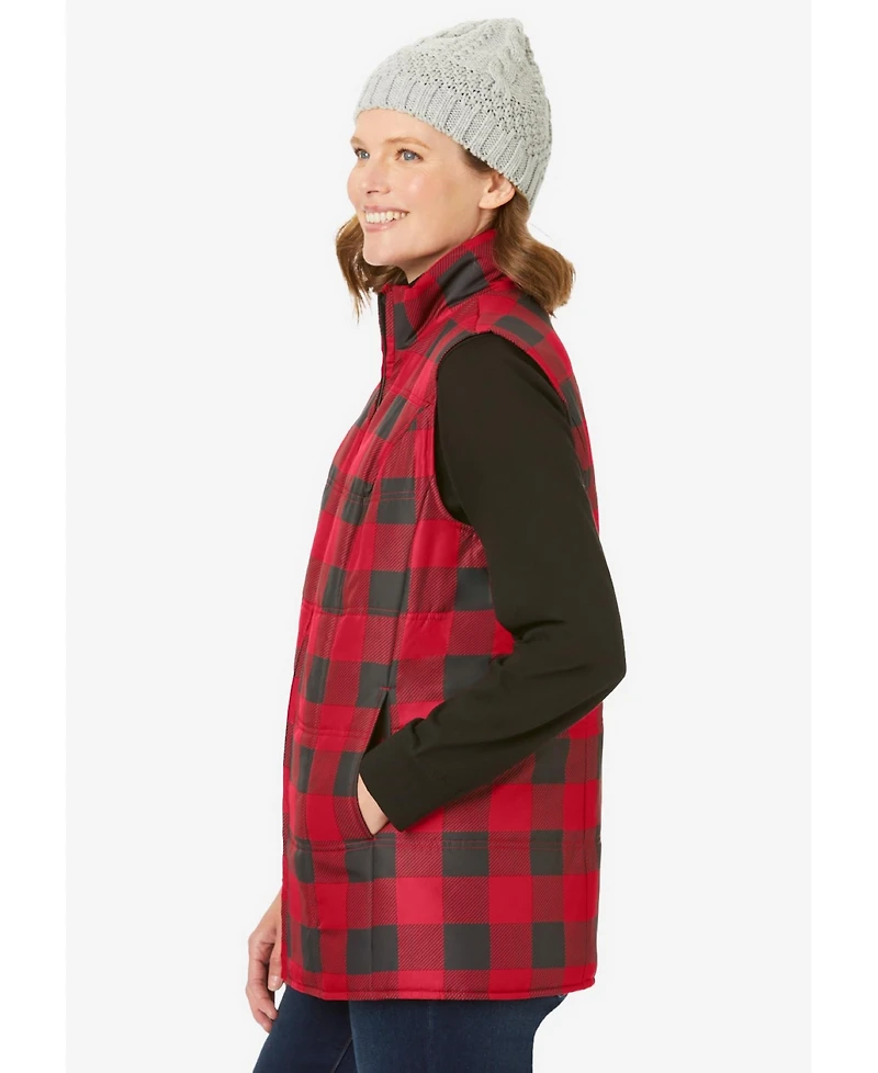 Woman Within Plus Quilted Vest