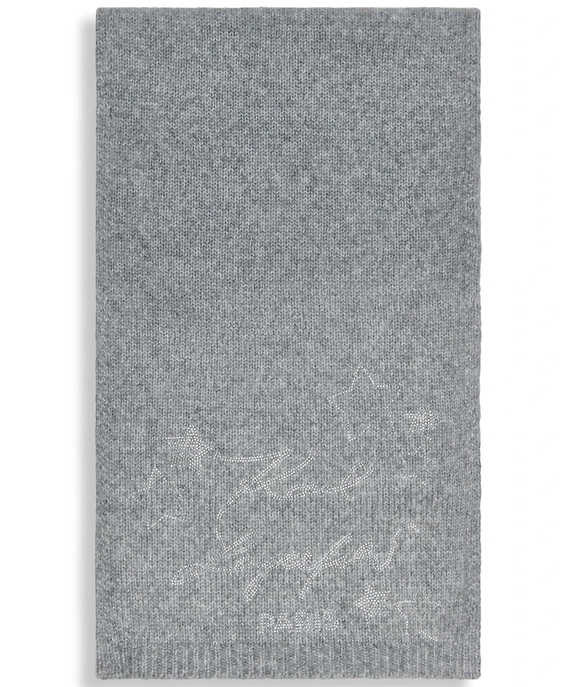 Karl Lagerfeld Paris Women's Star Stud Detail Scarf