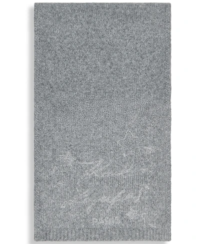 Karl Lagerfeld Paris Women's Star Stud Detail Scarf