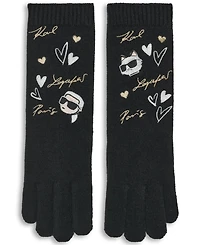 Karl Lagerfeld Paris Women's Karl Icons Tech Gloves