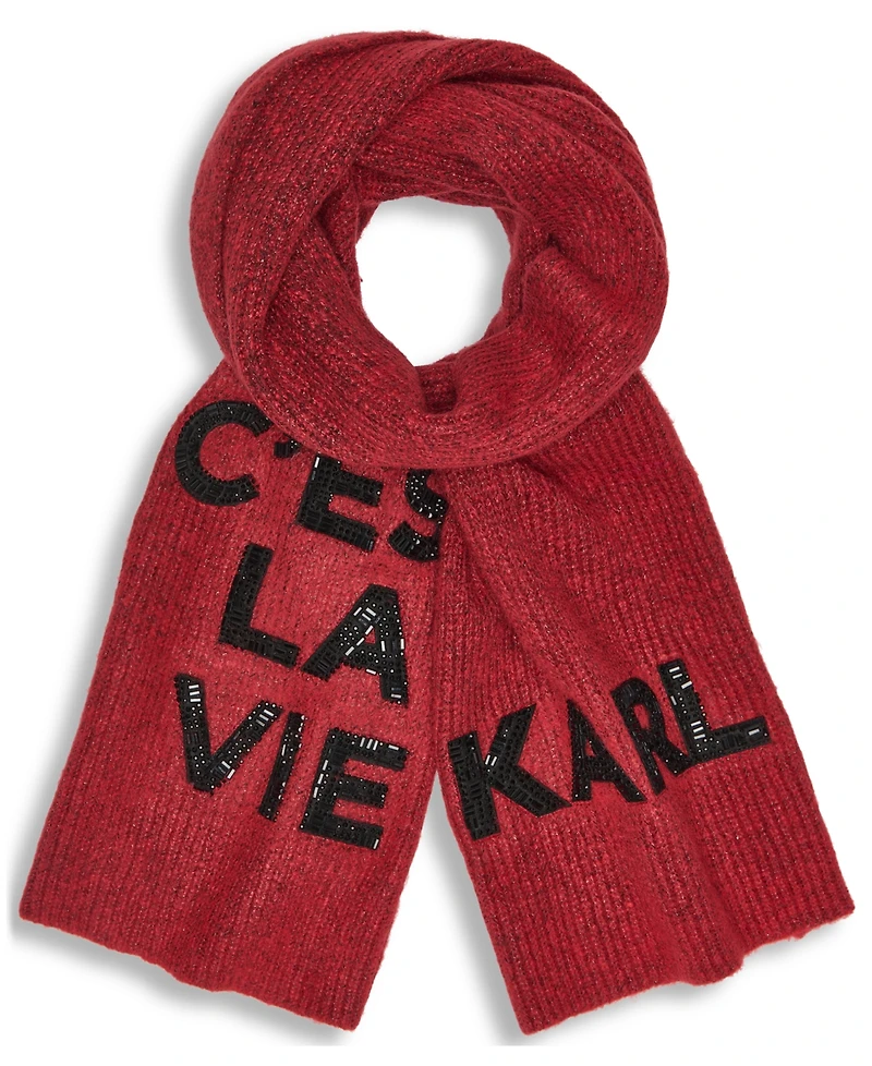 Karl Lagerfeld Paris Women's C'Est La Vie Scarf