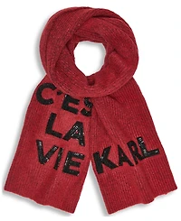 Karl Lagerfeld Paris Women's C'Est La Vie Scarf