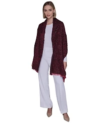 Karl Lagerfeld Paris Women's Tweed Woven Scarf