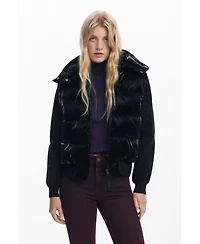 Desigual Women's Shiny convertible padded jacket