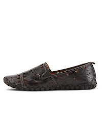 Spring Step Fusaro Laser-Cut Leather Loafers with Removable Insole