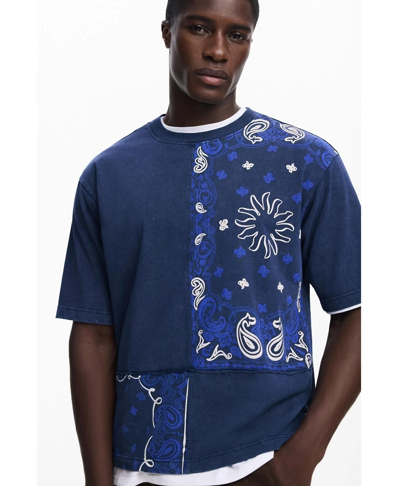 Desigual Men's T-shirt with sun patches