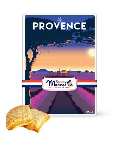 Sacre Marcel Provence Tin with Lemon Cookies, 3.5oz