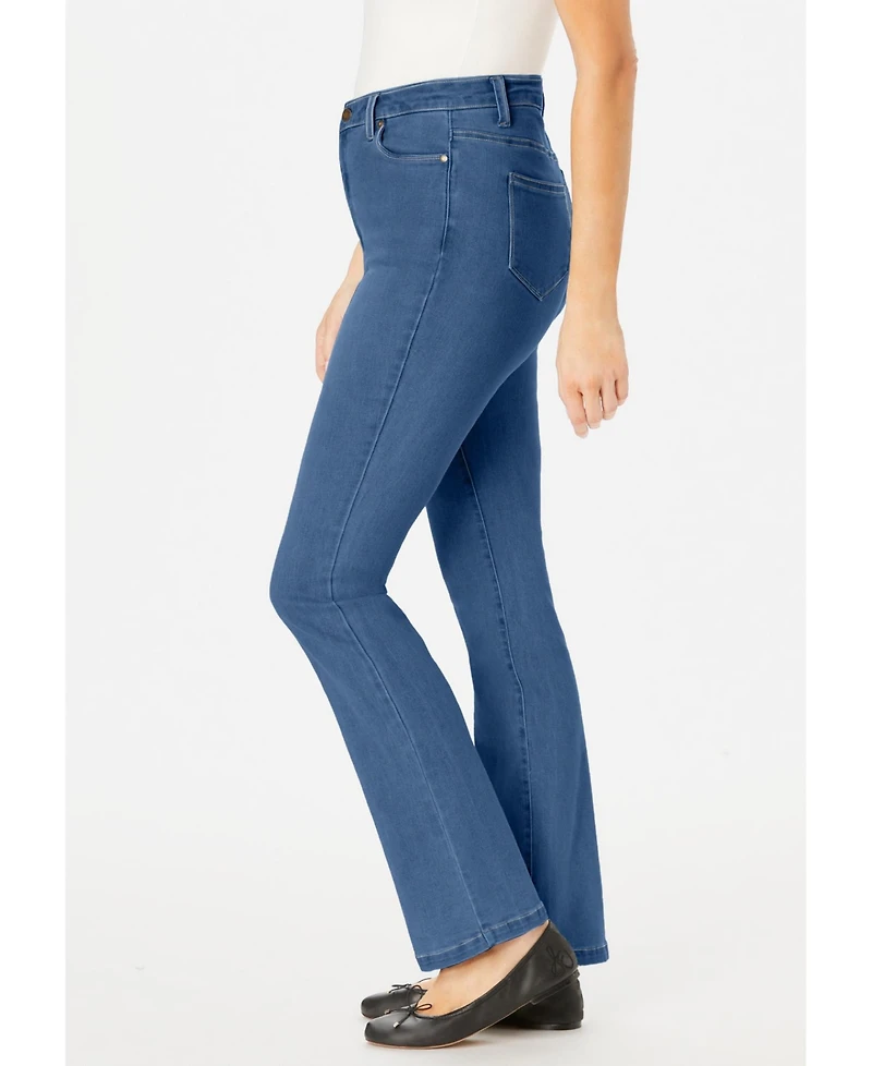 Woman Within Women's Plus Tall Comfort Stretch Bootcut Denim Jean