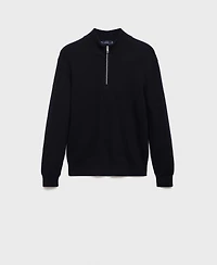 Mango Men's Cotton Perkins Neck Sweater