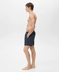 Mango Men's Seashell Print Swimsuit
