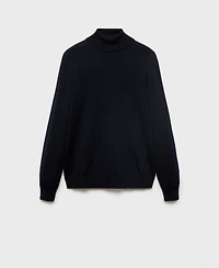 Mango Men's Merino Wool Turtleneck Sweater