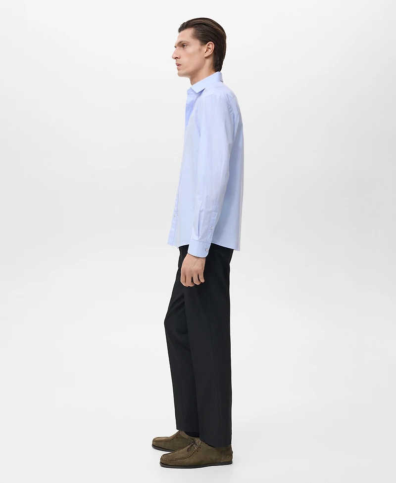 Mango Men's Regular-Fit Cotton Shirt
