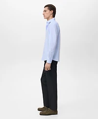 Mango Men's Regular-Fit Cotton Shirt