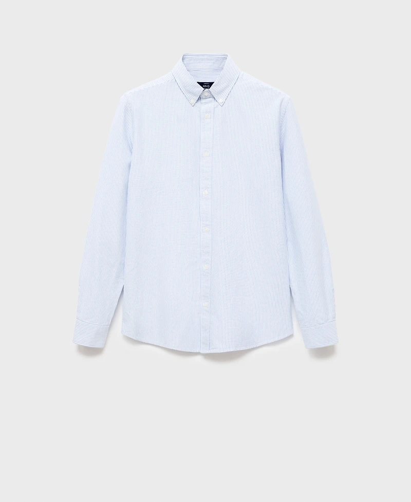 Mango Men's Cotton Kodak Striped Shirt