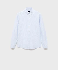 Mango Men's Cotton Kodak Striped Shirt