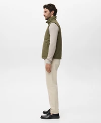 Mango Men's Reversible Water-Repellent Gilet