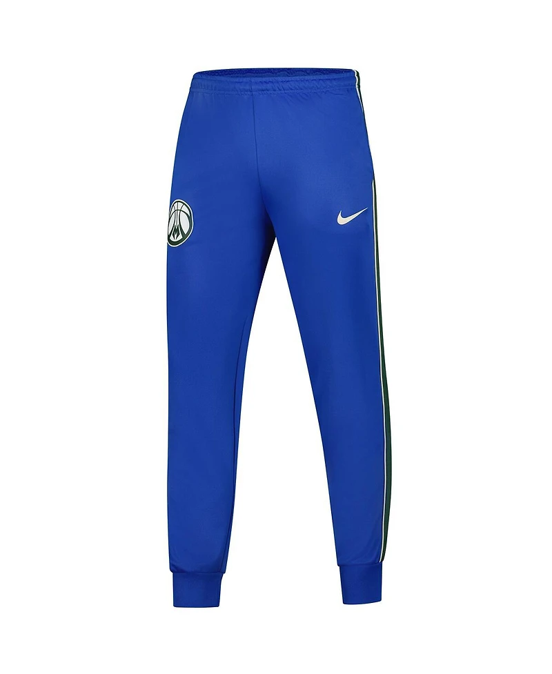 Nike Men's 2-Piece Royal Milwaukee Bucks 2024/25 City Edition Lightweight Full-Zip Jacket and Pants Set