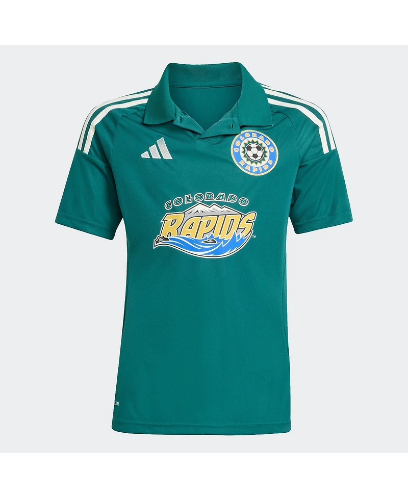 Adidas Big Boys and Girls Green Colorado Rapids 2025 Third Replica Jersey