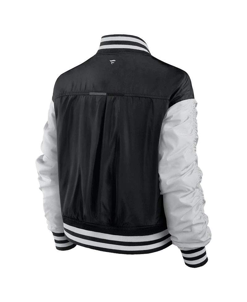 Fanatics Women's Black New York Yankees Elements Wave Full-Snap Jacket