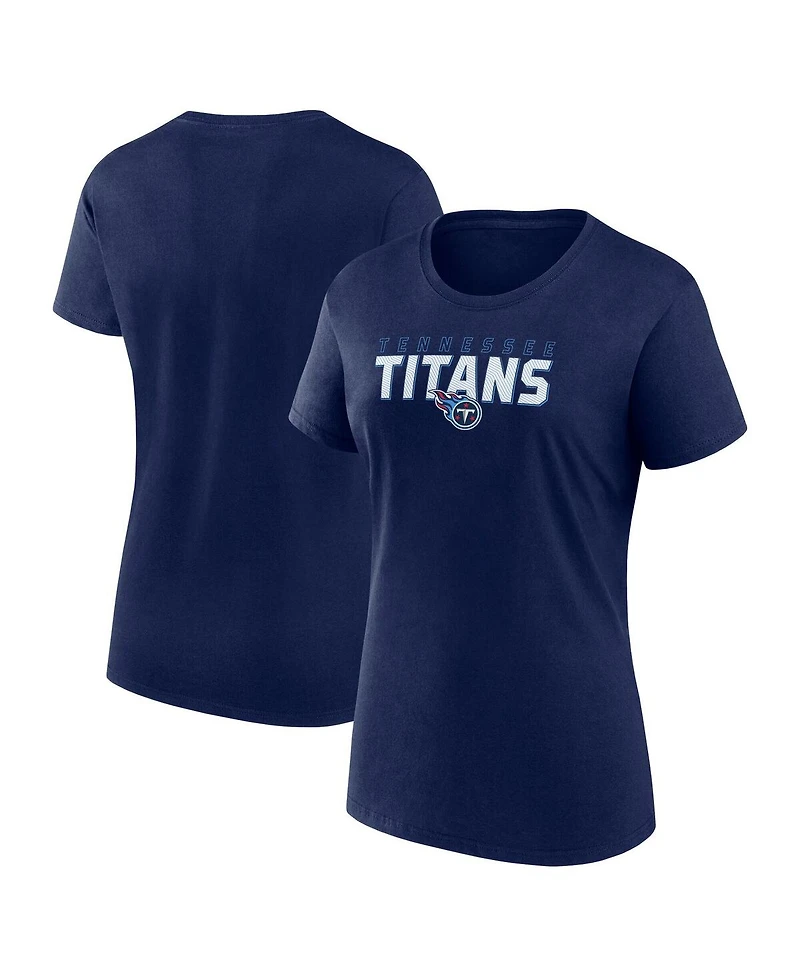 Logo Athletic Women's Navy Tennessee Titans Lean T-Shirt