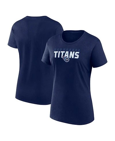 Logo Athletic Women's Navy Tennessee Titans Lean T-Shirt