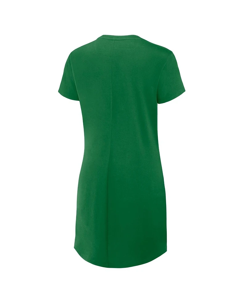 Fanatics Women's Green Oregon Ducks Ruched Drape T-Shirt Dress