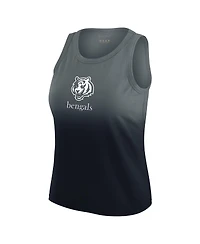 Wear by Erin Andrews x Gracie Women's Black Cincinnati Bengals Ombre Tank Top